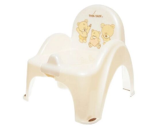 Горшок Tega Baby Teddy Bear стілець дитячий антиковзкий white pearl (MS-012-118)