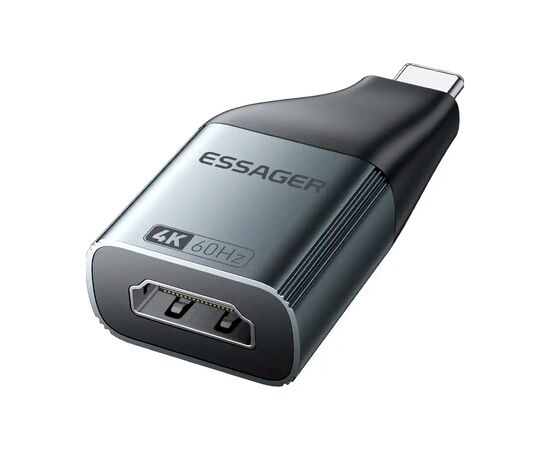 Переходник HDMI F to USB-C M 4K60Hz Essager (EZJHD60-MJ0G-P)
