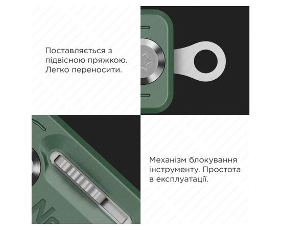 Мультитул NexTool Multi Functional Knife зелений (NE20098), изображение 5