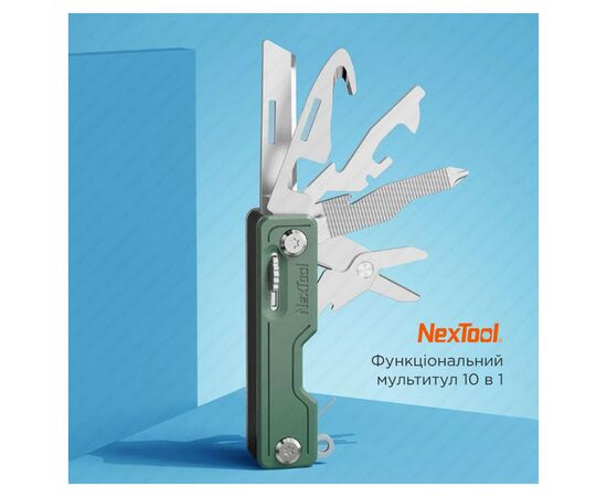 Мультитул NexTool Multi Functional Knife зелений (NE20098), изображение 6