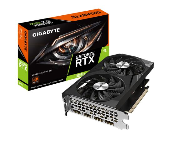 Видеокарта GIGABYTE GeForce RTX3050 8Gb WINDFORCE V2 (GV-N3050WF2V2-8GD), изображение 7