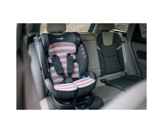 Набор текстиля для коляски FreeON підкладка для коляски та автокрісла pink - white (48723), изображение 6