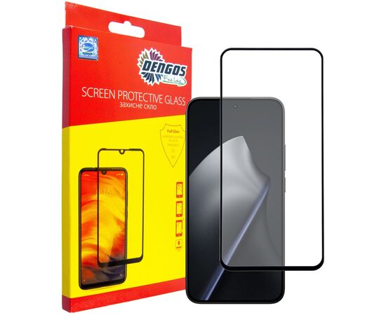 Стекло защитное Dengos Full Glue Xiaomi 15T/15T Pro Black (TGFG-430)