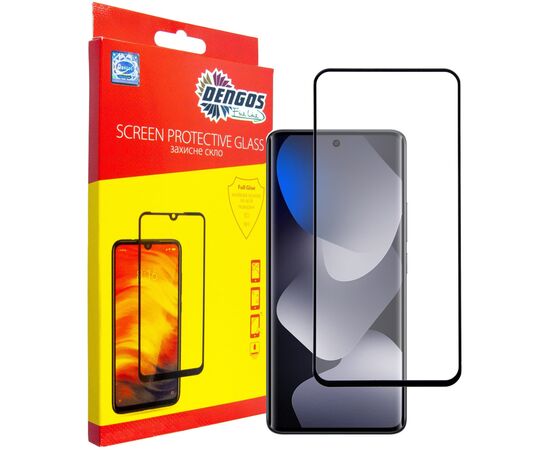 Стекло защитное Dengos Full Glue Xiaomi Redmi Note 15 5G Black (TGFG-426)