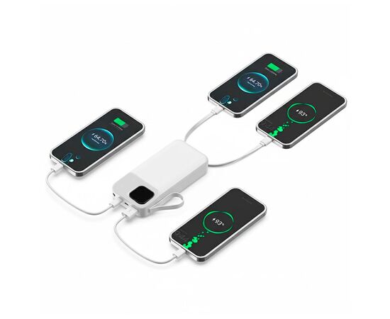 Батарея универсальная TheGeneral 20000mah Voltix, 22.5W Fast Charge PD White (40012819-08), изображение 5