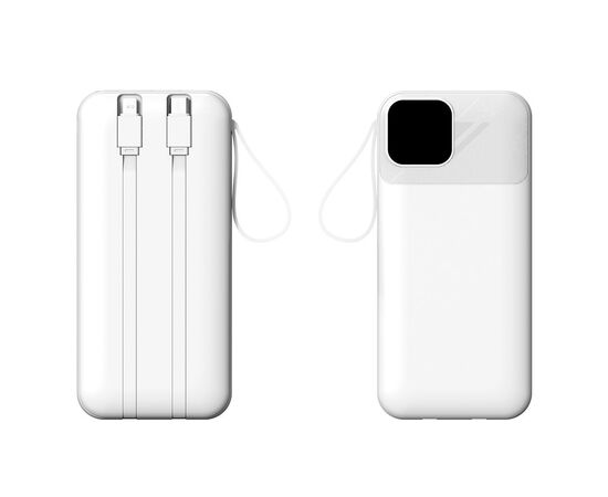 Батарея универсальная TheGeneral 20000mah Voltix, 22.5W Fast Charge PD White (40012819-08), изображение 7