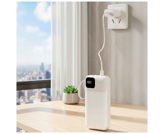 Батарея универсальная TheGeneral 20000mah Voltix, 22.5W Fast Charge PD White (40012819-08), изображение 8