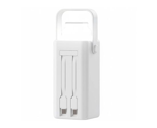 Батарея универсальная TheGeneral 20000mah Glim, 22.5W Fast Charge PD Lamp White (40012919-08), изображение 2
