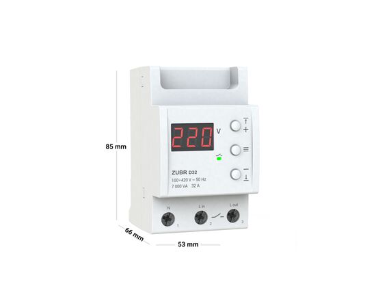 Реле напряжения ZUBR D32 (4820120220418), изображение 3
