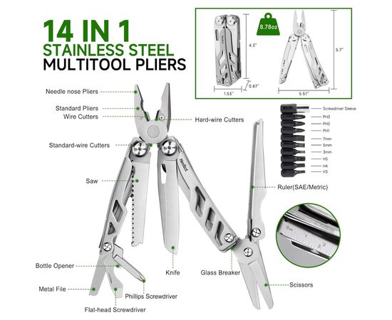 Мультитул NexTool Flagship Pro Max (NE20310A), изображение 2