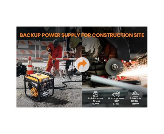 Генератор maXpeedingRODS MXR4500i (3,5 kW), 220V, 50Hz, 7.5л, ручной запуск (mxr4500i), изображение 7