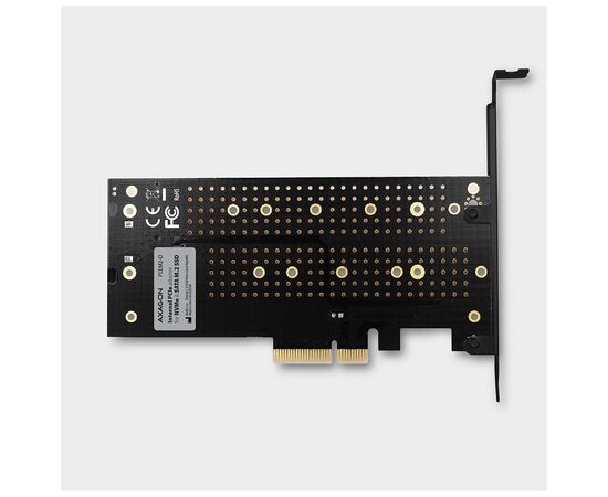 Контролер AXAGON PCIe to NVMe+SATA M.2 (PCEM2-D), зображення 3