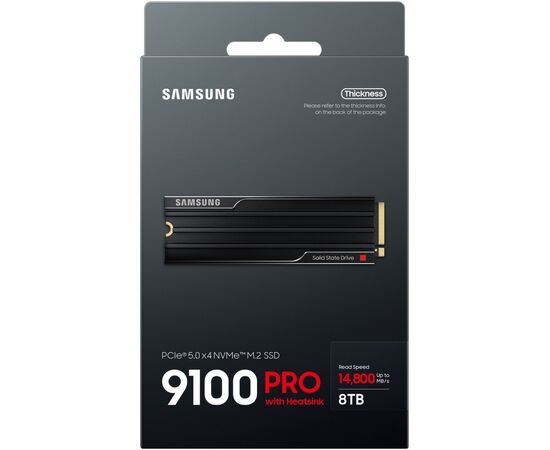 Накопичувач SSD M.2 2280 8TB 9100 PRO Heatsink Samsung (MZ-VAP8T0CW), зображення 8