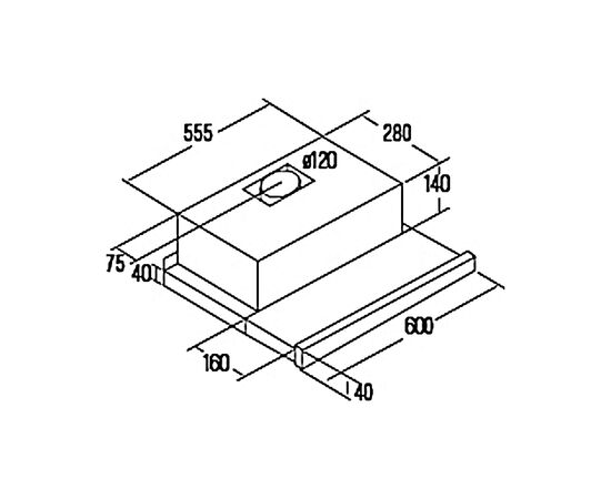 Вытяжка кухонная Cata TFK 6005 X (02034604), изображение 2