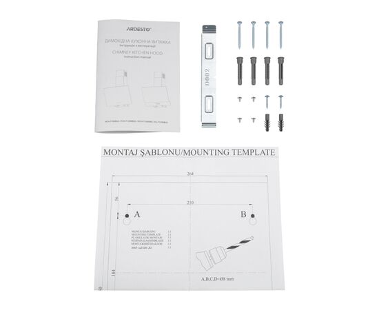 Вытяжка кухонная Ardesto HCH-F1300WG, изображение 11