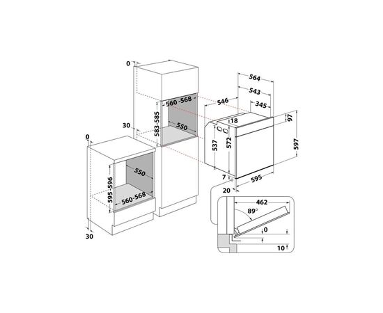 Духовой шкаф Whirlpool WOI5S8CM1SBA, изображение 2