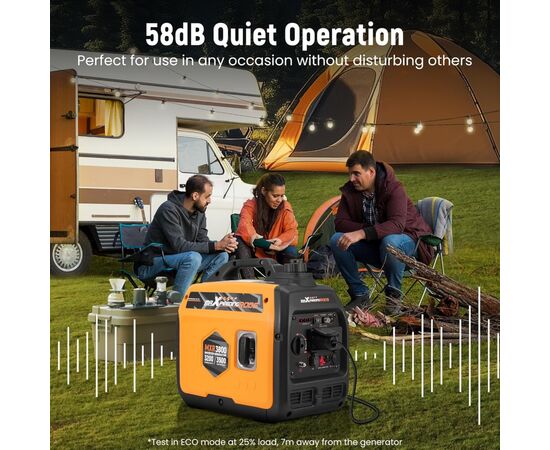 Генератор maXpeedingRODS MXR3800 инверторный 3,2 kW, 220V, 50Hz, 4л, ручной запуск (mxr3800), изображение 6