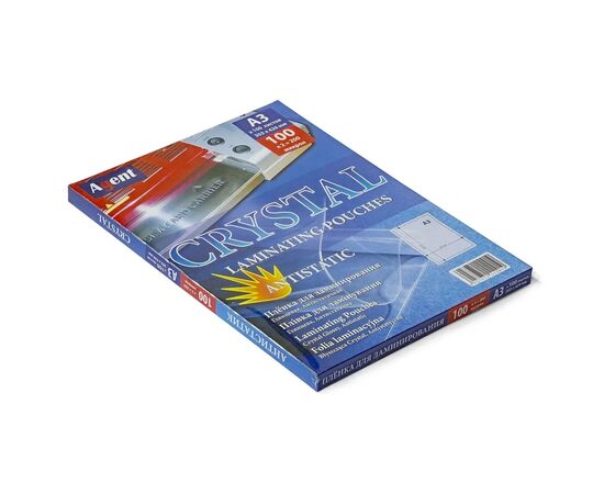 Плівка для ламінування Agent глянц. А3 (303х426) 100 мкн (100 шт.) ANTISTATIC (3130021), зображення 2