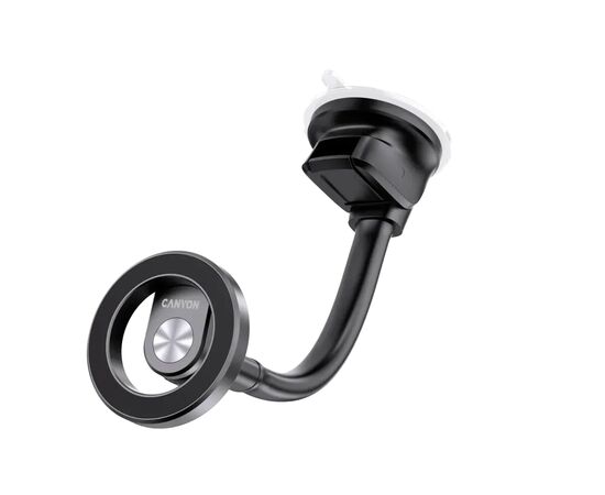Универсальный автодержатель Canyon Magnetic car holder OnGrip 12 suction + air vent Black (CNS-CCHM12), изображение 4