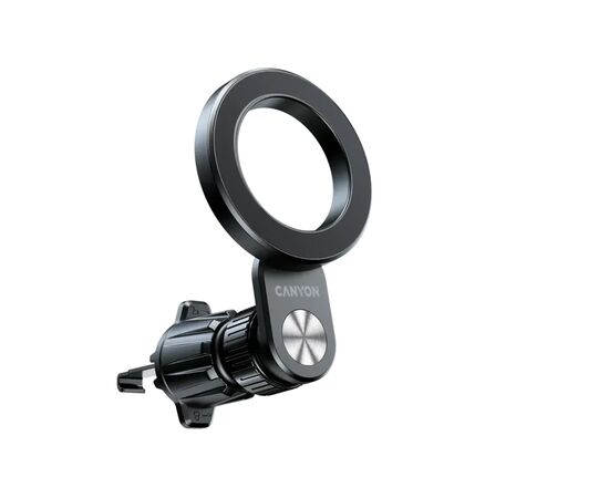 Универсальный автодержатель Canyon Magnetic car holder OnGrip 12 suction + air vent Black (CNS-CCHM12), изображение 5