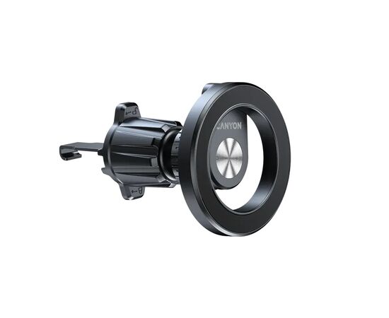 Универсальный автодержатель Canyon Magnetic car holder OnGrip 12 suction + air vent Black (CNS-CCHM12), изображение 6