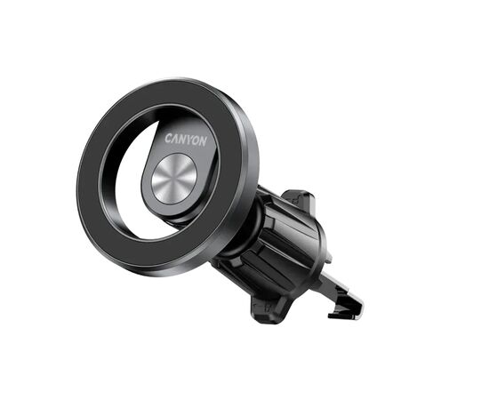 Универсальный автодержатель Canyon Magnetic car holder OnGrip 12 suction + air vent Black (CNS-CCHM12), изображение 7