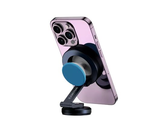 Універсальний автотримач Canyon Magnetic phone holder OnGrip 10 aluminum Black (CNS-CCHM10), зображення 6