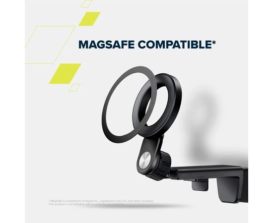 Тримач для смартфонів Canyon Magnetic travel holder OnGrip 11 clip mount Black (CNS-CCHM11), зображення 8