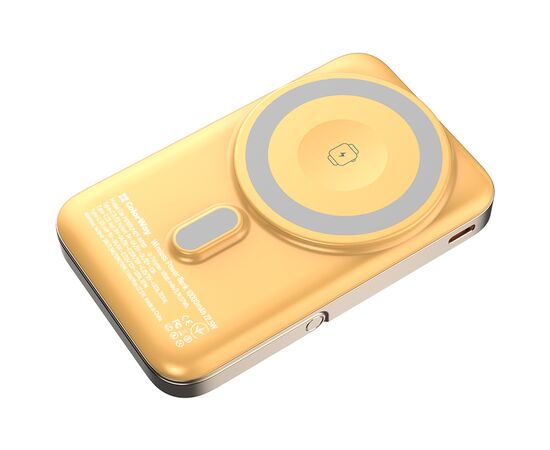 Батарея універсальна ColorWay 10 000 mAh PD/22.5W, 15W MagSafe & Watch Wireless Amber (CW-PB100LPA2Y-WPDD), зображення 3