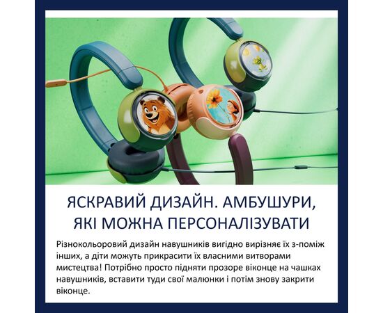 Навушники Philips TAK2000CT/00 USB-C/3,5 мм Blue/Green (TAK2000CT/00), зображення 8