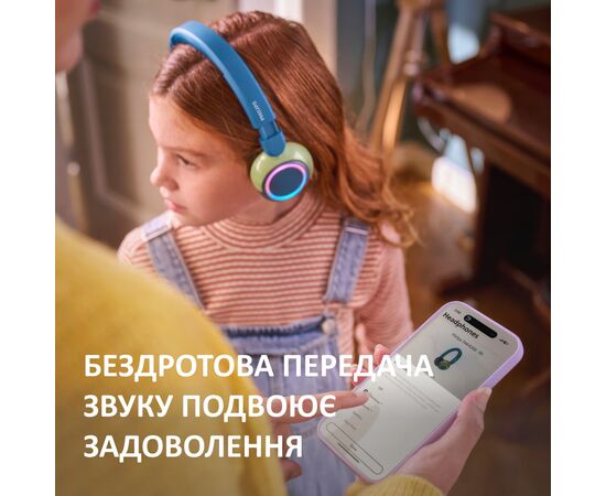 Наушники Philips TAK4200CT/00 Wireless Blue/Green (TAK4200CT/00), изображение 10