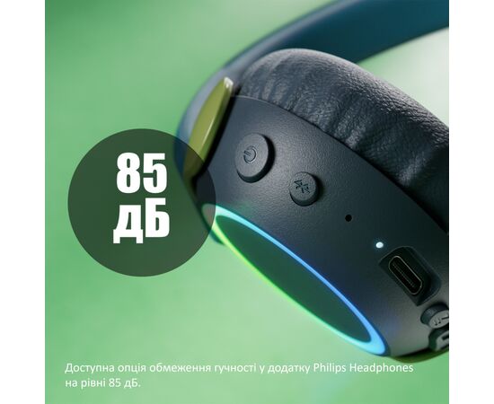 Наушники Philips TAK4200CT/00 Wireless Blue/Green (TAK4200CT/00), изображение 5