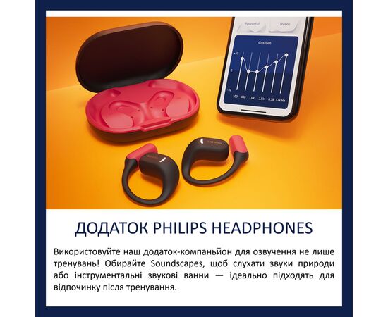 Наушники Philips TAA6709BK/00 Wireless Red (TAA6709BK/00), изображение 9
