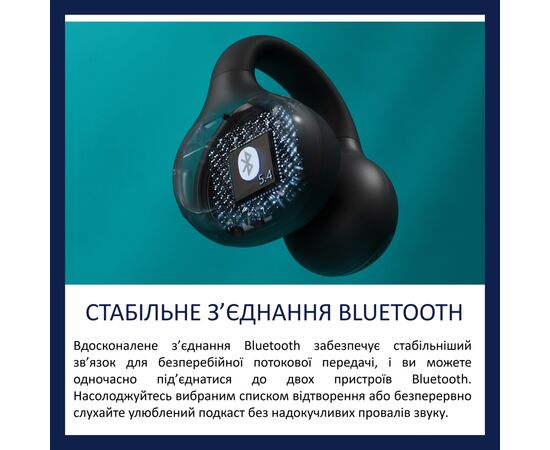 Наушники Philips TAQ2000BK/00 Wireless Black (TAQ2000BK/00), изображение 4
