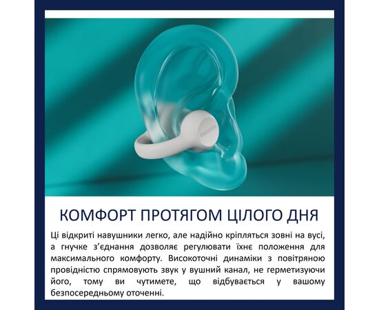 Наушники Philips TAQ2000WT/00 Wireless White (TAQ2000WT/00), изображение 8