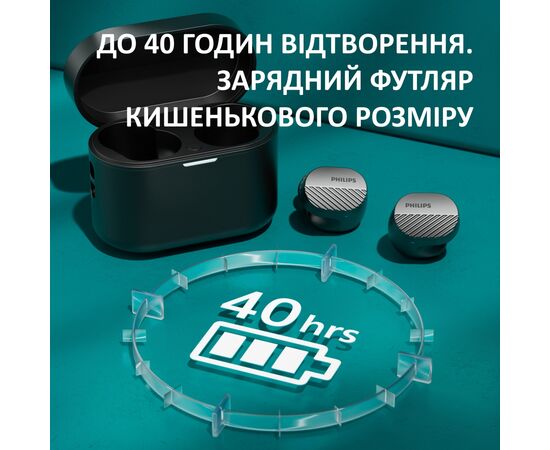 Наушники Philips TAT5000BK/00 Wireless Black (TAT5000BK/00), изображение 10
