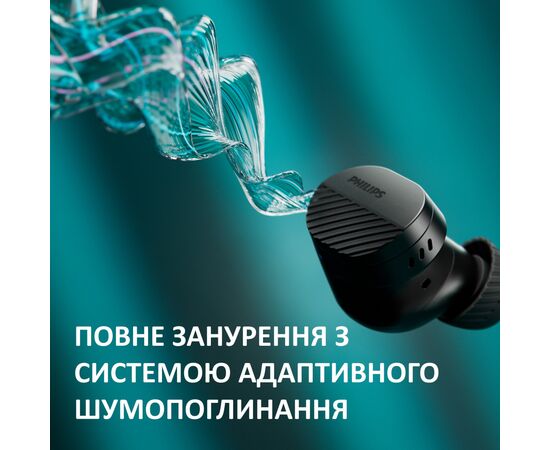 Наушники Philips TAT5000BK/00 Wireless Black (TAT5000BK/00), изображение 4