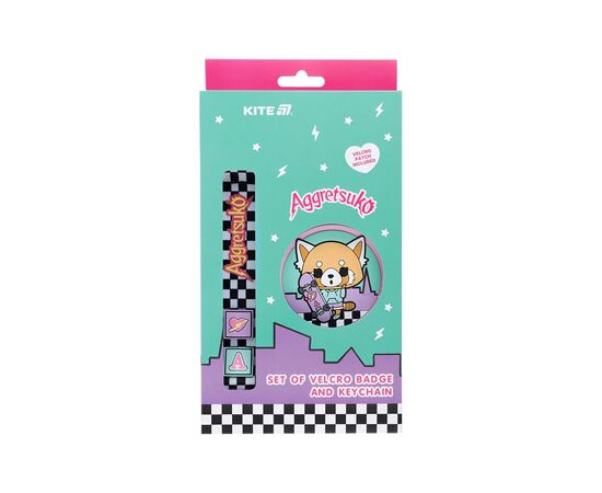 Бейдж Kite набор на липучке и подвеска Aggretsuko (AR25-3010-1)