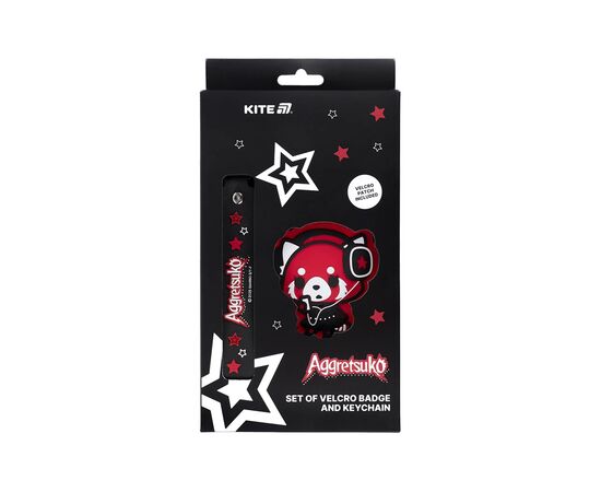 Бейдж Kite набор на липучке и подвеска Aggretsuko (AR25-3010-2)