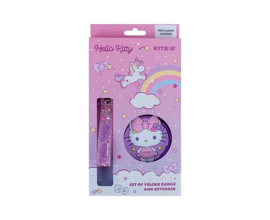 Бейдж Kite набор на липучке и подвеска Hello Kitty (HK24-3010-3)