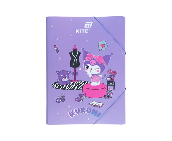 Папка на резинках Kite A4 Kuromi (HK25-247-1)