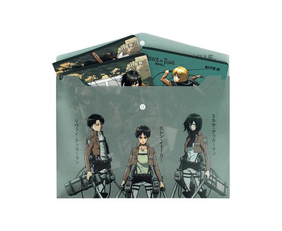 Папка - куточок Kite А4 Attack on Titan (AT25-244), зображення 3
