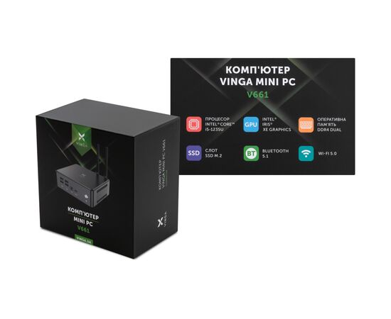 Компьютер Vinga Mini PC V661 (V6611235U.81TW1H), изображение 10