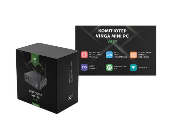 Компьютер Vinga Mini PC V667 (V6671255U.16512), изображение 10