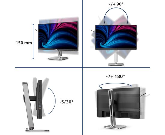 Монітор Philips 24B2U4301/00, зображення 5