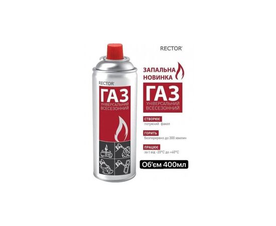 Газовый баллон RECTOR всесезонный 220 гр (всесезонний 220 гр), изображение 2