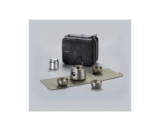 Набор туристической посуды Naturehike чайний NH20CJ007 титан (6927595749630), изображение 4