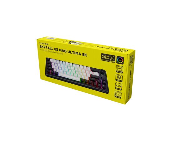 Клавиатура Hator Skyfall 65 MAG Ultima 8K Wireless/Bluetooth/USB UA Black/White (HTK3860UA), изображение 7
