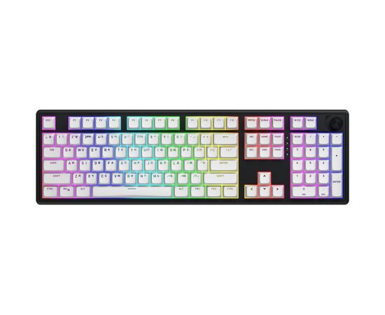 Клавиатура Hator Skyfall 100 Aurum Lemon RGB Wireless/Bluetooth/USB UA Black/White (HTK3100UA)