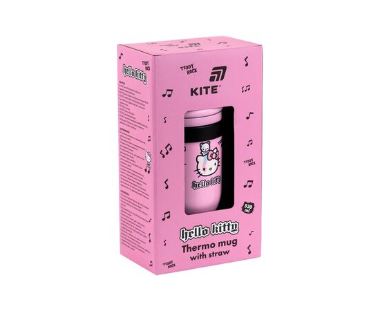 Поїльник-непроливайка Kite Hello Kitty термокружка з трубочкою, 530 мл (HK25-1266), зображення 7